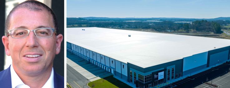 Joe Sitt, chairman of Thor Equities, and Gordon Logistics Center in Adairsville, Ga.