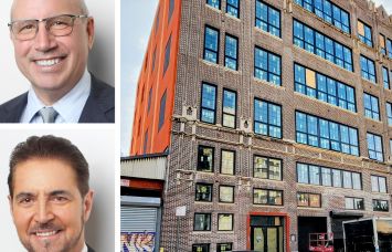 JW Burke & Co.'s Jonathan Burke (top) and Patrick Gardner (bottom), and 42-25 12th Street, Queens.