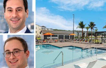Dwight Mortgage Capital's Josh Hoffman (top) and Jonathan Pomper (bottom), and Pointe Grand Reservation Way in Augusta, Ga.