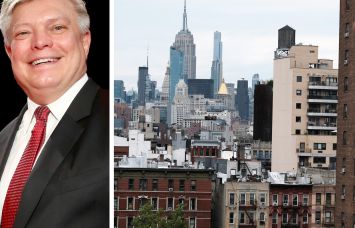 AKAM CEO Ken Greene and apartment buildings in Manhattan.