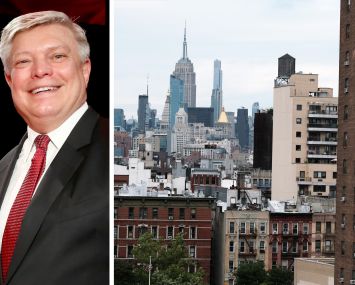 AKAM CEO Ken Greene and apartment buildings in Manhattan.