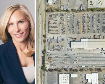 Morgan Stanley Real Estate Investing co-CEO Lauren Hochfelder and 10650 Hemlock Avenue, Fontana, Calif.