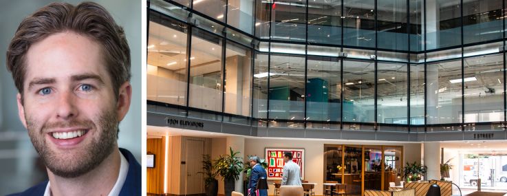 Pembroke Director of Asset Management Max Timmons and 1201 New York Avenue NW, Washington, D.C.