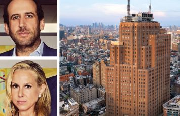 Rudin's Michael Rudin (top) and Samantha Rudin (bottom), and 32 Avenue of the Americas.