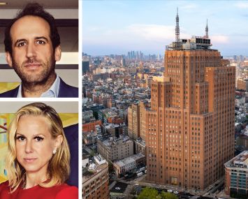 Rudin's Michael Rudin (top) and Samantha Rudin (bottom), and 32 Avenue of the Americas.