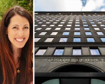 The Knot Worldwide CEO Raina Moskowitz and 295 Fifth Avenue.