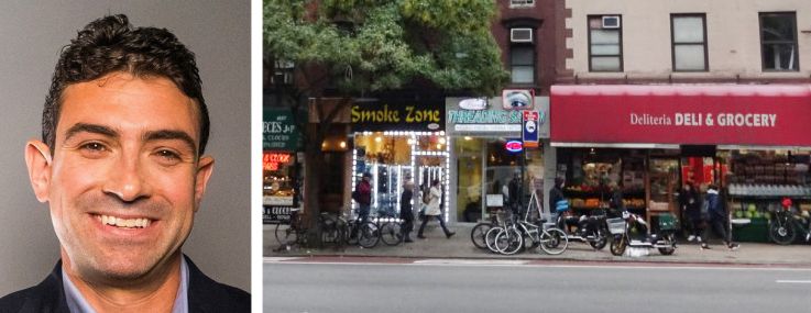 Krown Point Capital's Reggie Kronstadt (top), EJS Group's Ted Segal (bottom), and 1059-1061 Seconds Avenue.