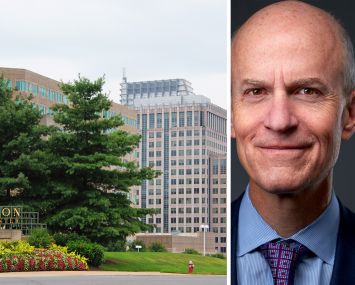 Reston Town Center in Northern Virginia; and Owen Thomas, chairman and CEO of BXP.