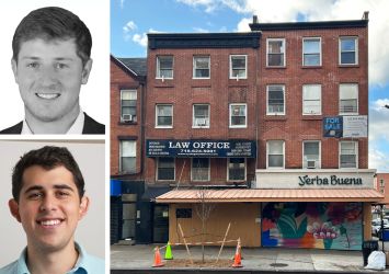 Robert Ferman (top) and Jake Movsovitz (bottom) of Sollevare Group, and 294 Atlantic Avenue, Brooklyn.