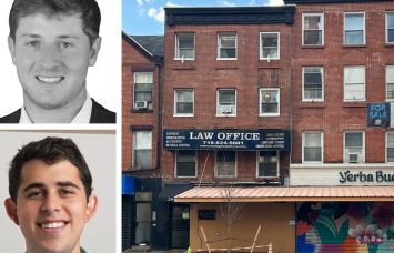 Robert Ferman (top) and Jake Movsovitz (bottom) of Sollevare Group, and 294 Atlantic Avenue, Brooklyn.