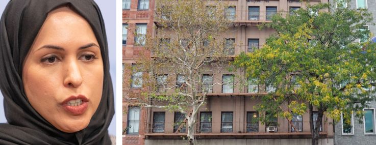 Sheikha Alya Ahmed bin Saif Al-Thani, Ambassador of Qatar, and 765 First Avenue.