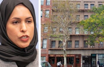 Sheikha Alya Ahmed bin Saif Al-Thani, Ambassador of Qatar, and 765 First Avenue.