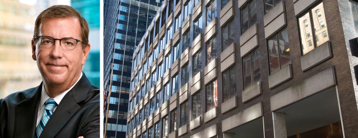 SL Green's Steven Durels and 245 Park Avenue.