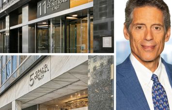 11 Grand Central East (top), 5 Grand Central East (bottom), and The Durst Organization's Jody Durst.