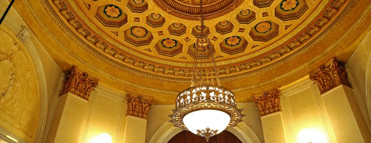 The ceiling on the 38th floor of 120 Broadway.