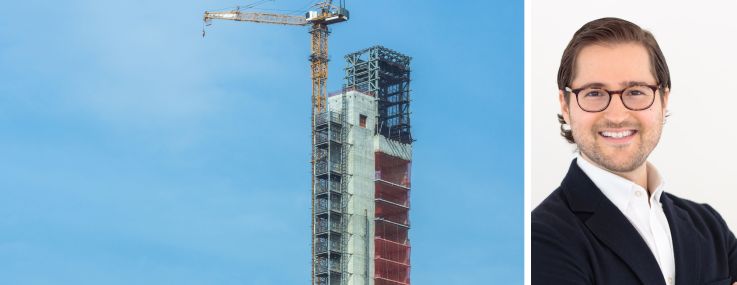 262 Fifth Avenue under construction and Eric Goodman of Goodman Capital.