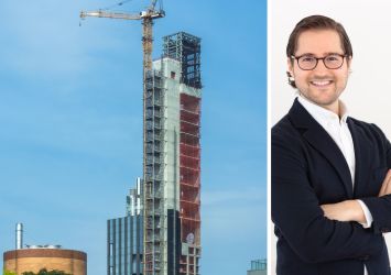 262 Fifth Avenue under construction and Eric Goodman of Goodman Capital.