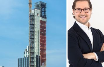 262 Fifth Avenue under construction and Eric Goodman of Goodman Capital.