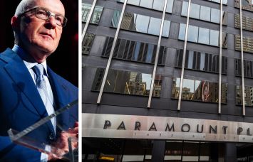 Paramount Group CEO Albert Behler and Paramount Plaza at 1633 Broadway.