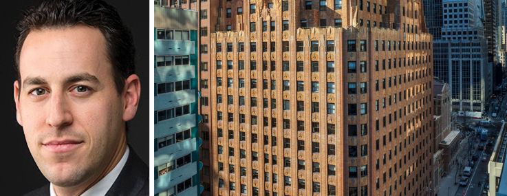 The Feil Organization's Andrew Wiener and 570 Lexington Avenue.