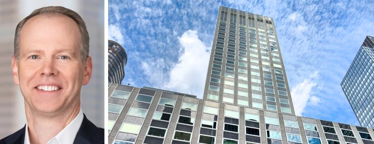 Nuveen's Bill Huffman and 730 Third Avenue.