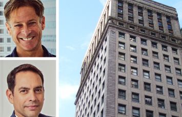 Northwind Group's Ran Eliasaf (top), William Macklowe Company's Billy Macklowe (bottom) and 291 Broadway.