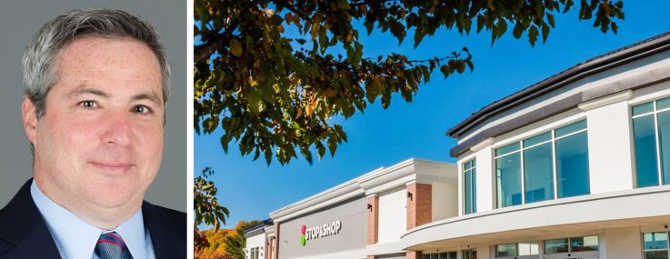 Sterling Organization CEO and Managing Principal Brian Kosoy and Bristol Plaza in Bristol, Conn.