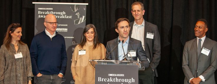 Andrew Werner accepts the Architecture Team of the Year Award for KPF.