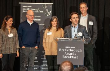 Andrew Werner accepts the Architecture Team of the Year Award for KPF.