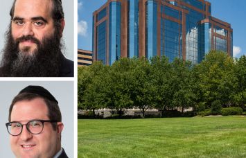 Meridian Capital Group’s David Hayum (top) and Michael Farkovits (bottom), and Crown Pointe in Atlanta.