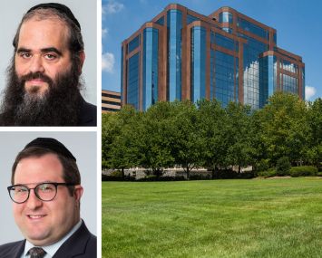 Meridian Capital Group’s David Hayum (top) and Michael Farkovits (bottom), and Crown Pointe in Atlanta.
