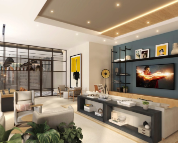 A rendering of the clubroom lounge at Dulce Vida at 1785 NW 35th St. in Miami.
