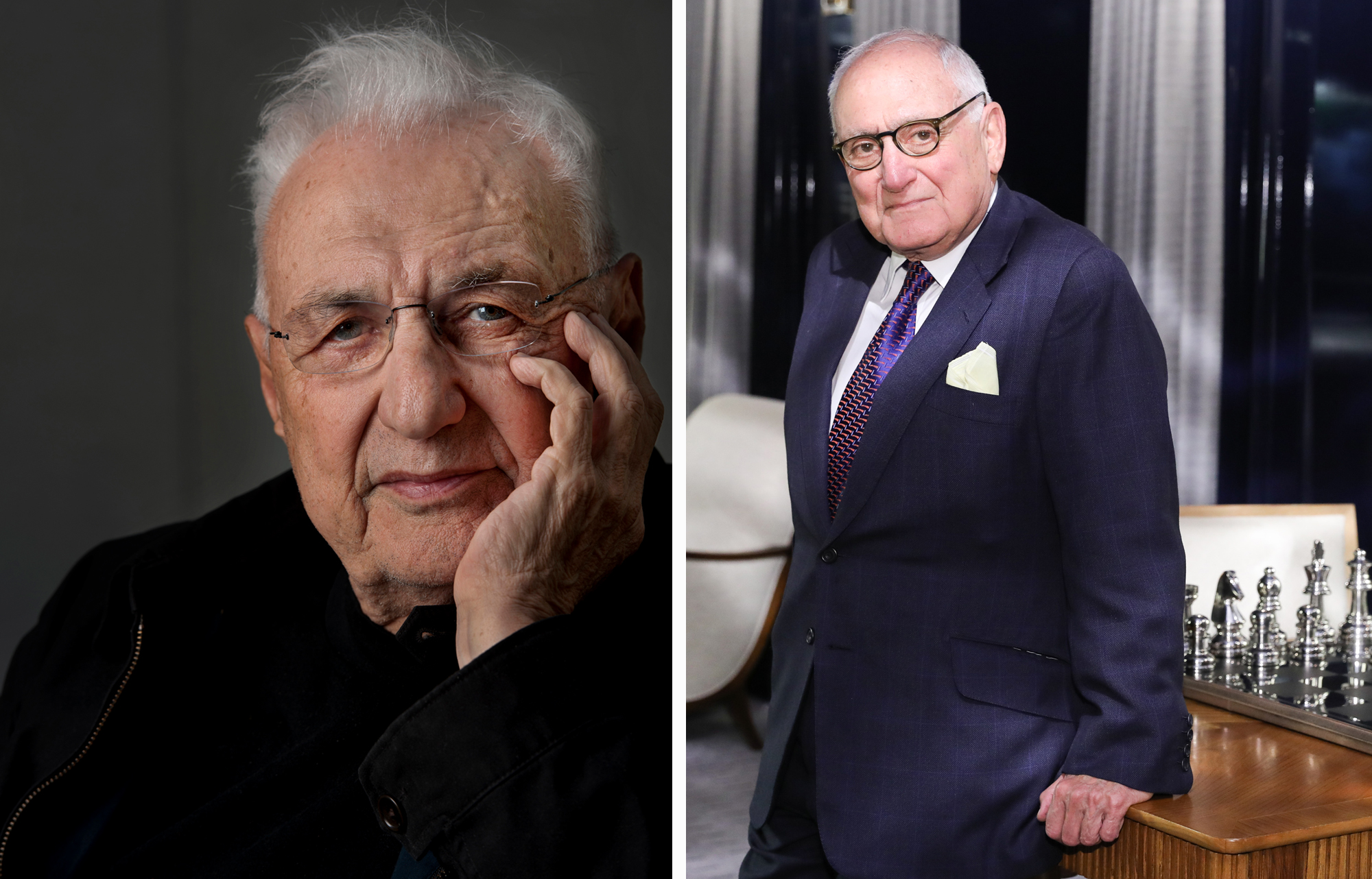 Architects Frank Gehry (left) and Robert A.M. Stern.