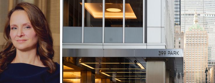 BXP's Hilary Spann and 399 Park Avenue.
