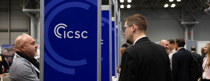 Attendees gather at ICSC New York on Dec. 10.