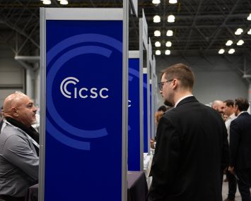 Attendees gather at ICSC New York on Dec. 10.