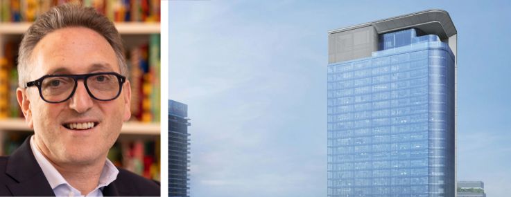 Cain's Jonathan Goldstein (top), OKO Group's Vladislav Doronin (bottom) and 830 Brickell in Miami.