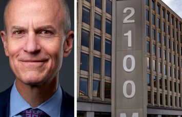 BXP CEO Owen Thomas and 2100 M Street NW, Washington, D.C.