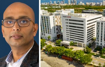 Shankh Mitra, CEO of Welltower, and the Barclay at Parksquare in Aventura, Fla.