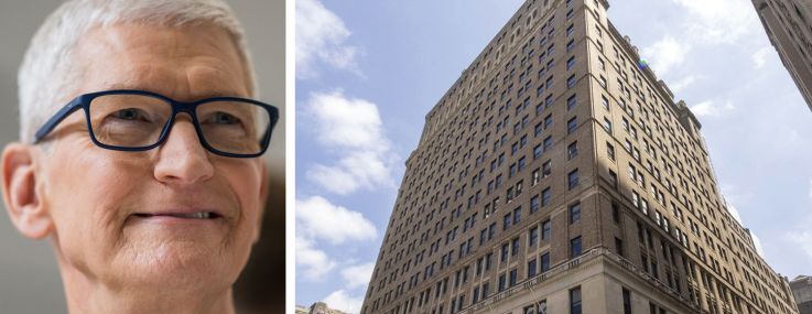 Apple CEO Tim Cook and 11 Penn Plaza.