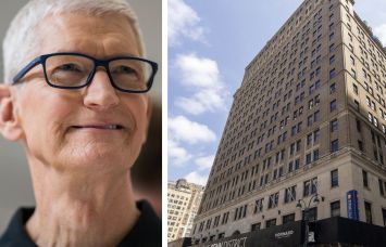 Apple CEO Tim Cook and 11 Penn Plaza.
