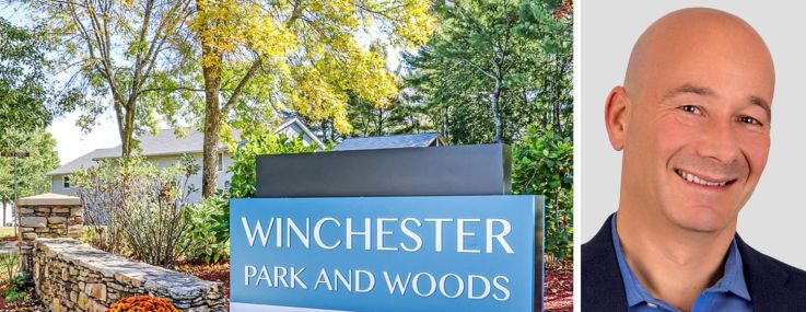 Winchester Park and Woods in East Providence, R.I. and Danny Fishman of GAIA Real Estate.