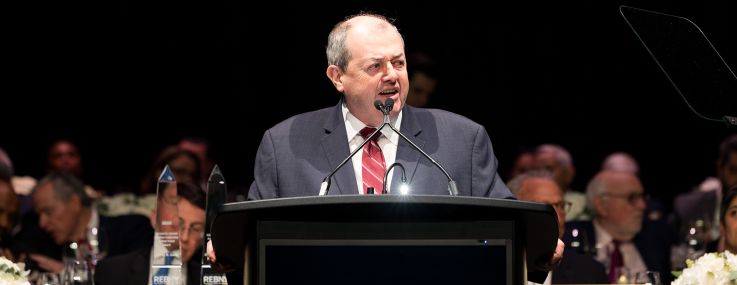 REBNY President James Whelan speaks at the 130th REBNY Annual.