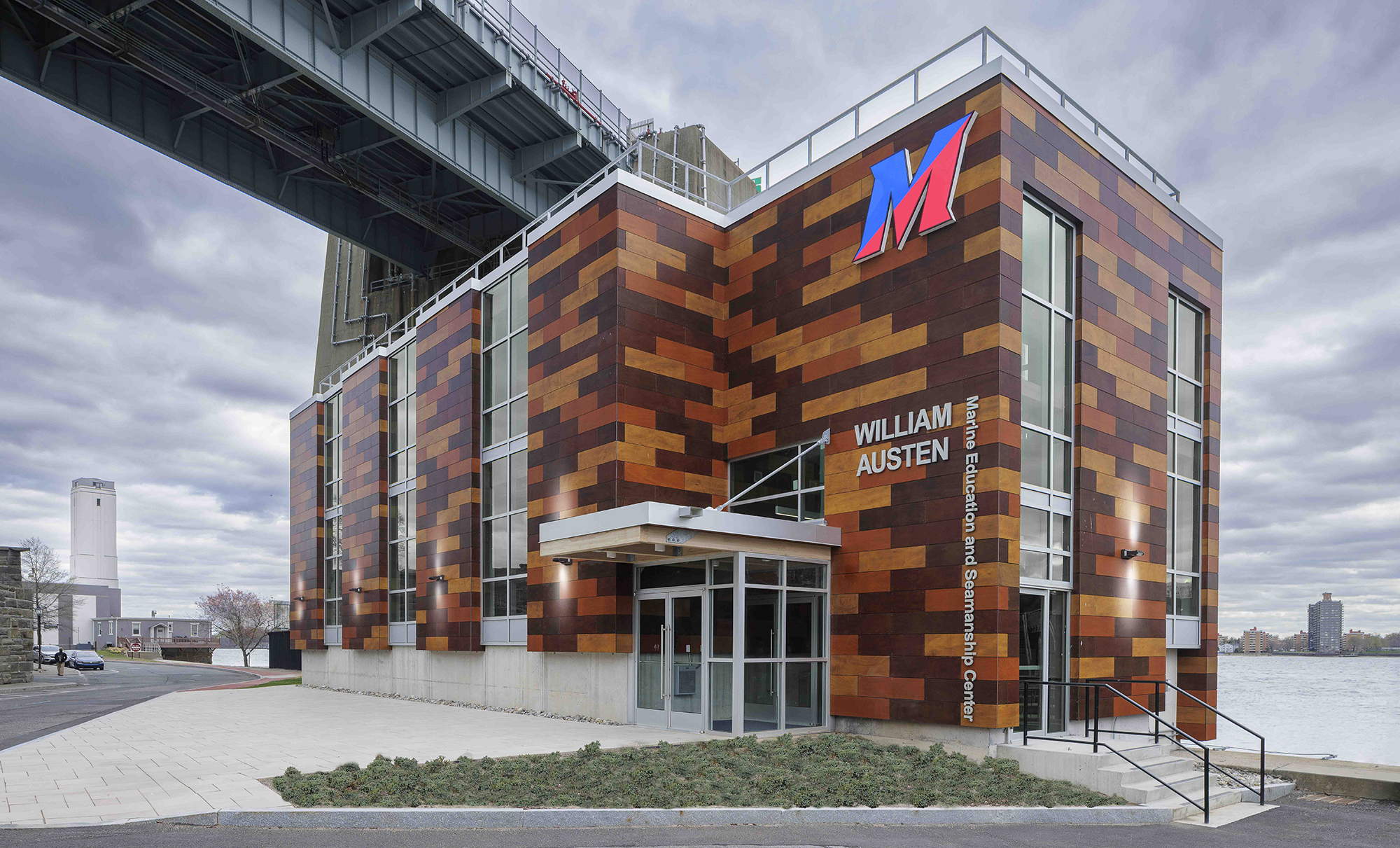 The recently completed the William Austen Marine Education and Seamanship Center.