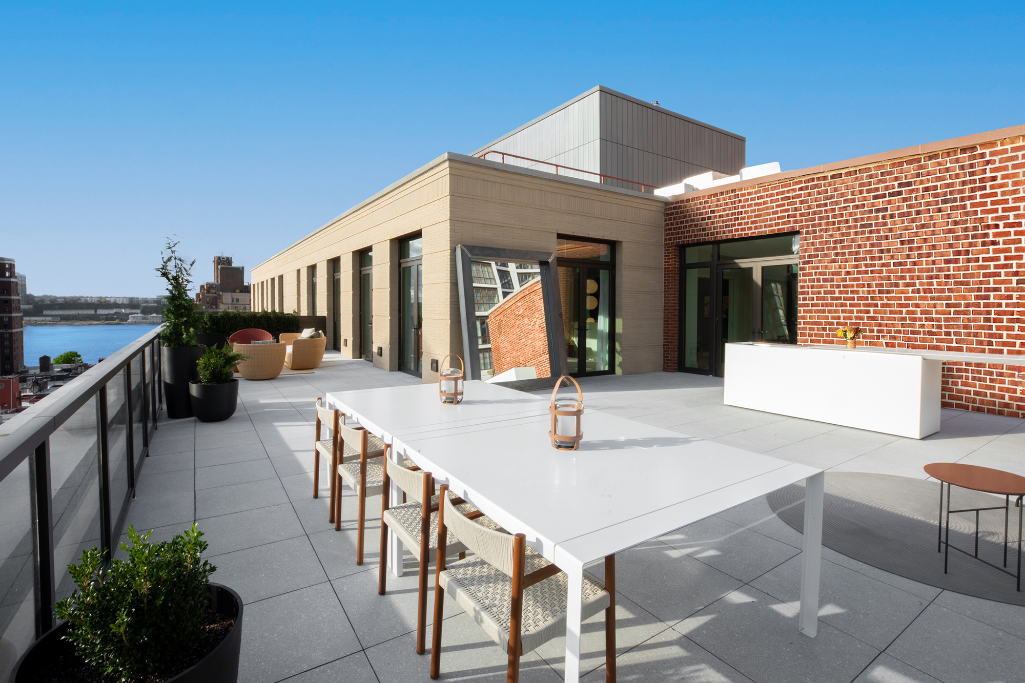 Penthouse 17C, a $12 million duplex features 1,900 square feet of private outdoor space.