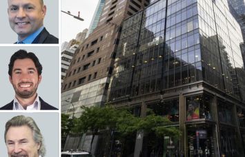Derik Ades (top), Jared London (center), and Edward Goldman (bottom) of CBRE. 565 Fifth Avenue.