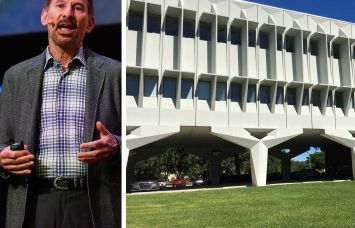Alan Baratz, CEO of D-Wave, and Boca Raton Innovation Campus, Boca Raton, Fla.