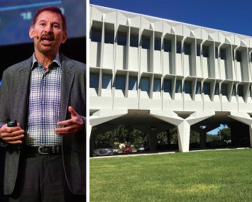 Alan Baratz, CEO of D-Wave, and Boca Raton Innovation Campus, Boca Raton, Fla.