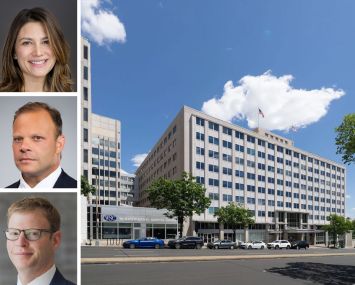 Nuveen Green Capital's Alexandra Cooley (top), Post Brothers' Matt (center) and Michael Pestronk (bottom), and 1825-1875 Connecticut Aveue NW, Washington, D.C.