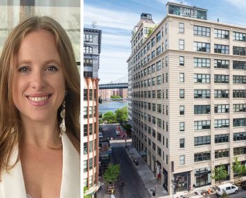 Two Trees Management's Alyssa Zahler and 45 Main Street, Brooklyn.